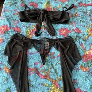 Large Bow Bra & Panty Set